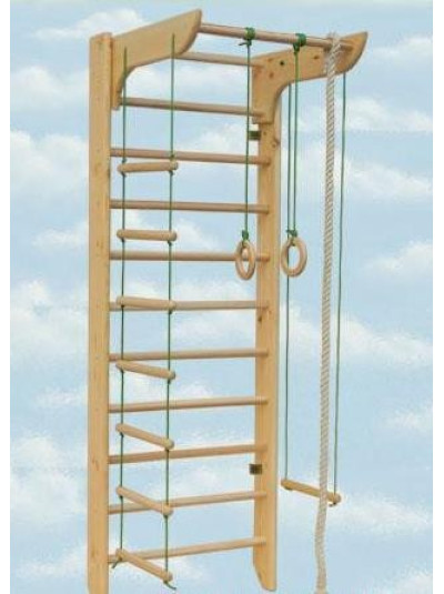 Шведська стінка з турніком і мотузковим набором